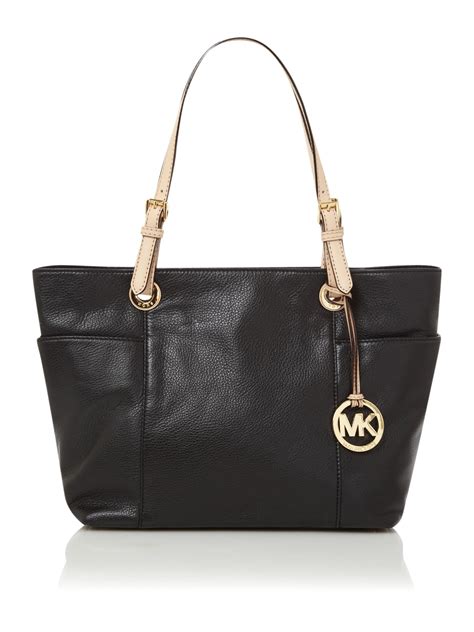 michael kors tasche jet set gravel schwarz|Michael Kors weekender bag.